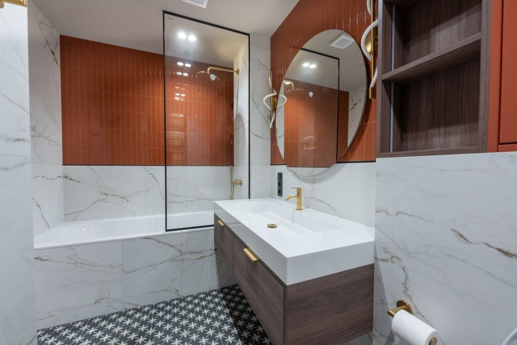 Ремонт в новобудові ІФ фото MV Group 07 ванна кімната